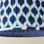 Hetti 15cm H Cotton Empire Lamp Shade ( Slip-On ) in Blue