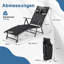 Sun lounger garden lounger folding lounger-130066462