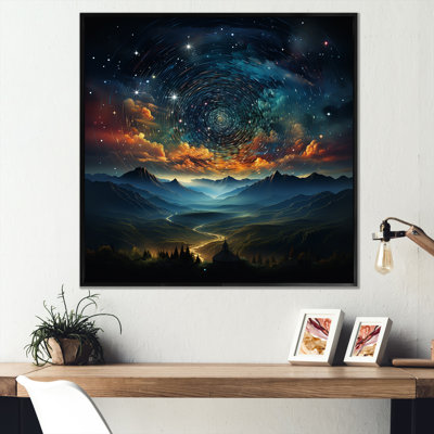 «Starry Zodiac Starlit Night», reproduction d'art sur toile Zodiac_106473