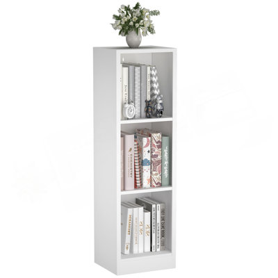 Bibliothèque à 3 niveaux avec étagère en métal l 12,01 po x P 10,24 po x H 40,79 po