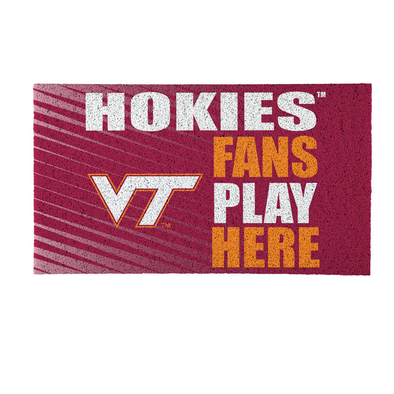 Tapis en PVC Virginia Tech Fan, 28 po x 16 po