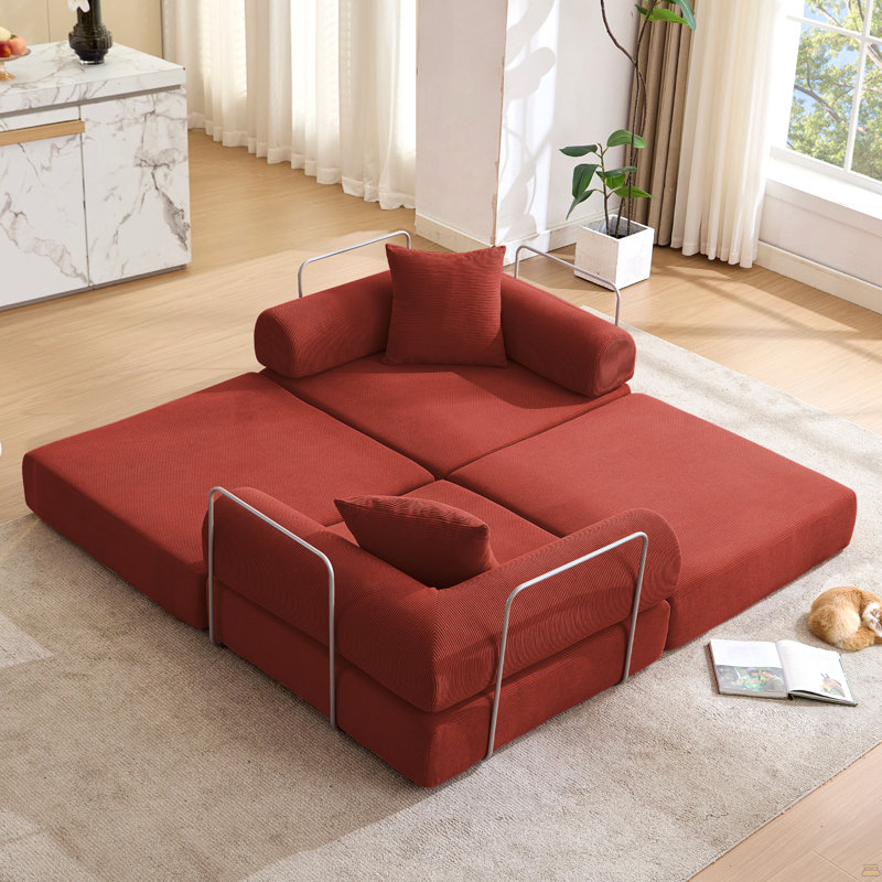 Canapé-lit modulaire, Rouge