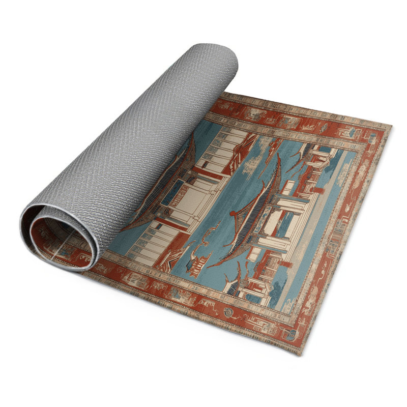 Tapis intérieur et extérieur ArtDeco, Rectangulaire 8 pi x 10 pi
