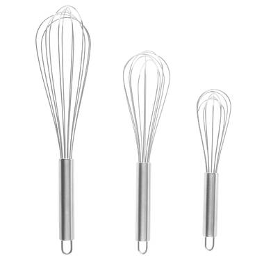 Classic Cuisine 3-piece Stainless Steel Wire Whisk Set - 8683383