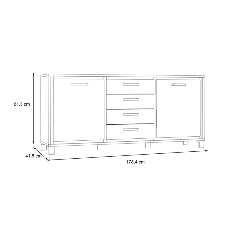 Cerallua 179 cm W Sideboard