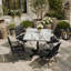 Table carrée avec base en fonte robuste pour bistro, café, bar et maison-1752282002