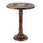 Table d'appoint florale anthracite sculptée à la main Anthea-1639098440