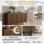 Buffet 63 po en MDF à 4 portes