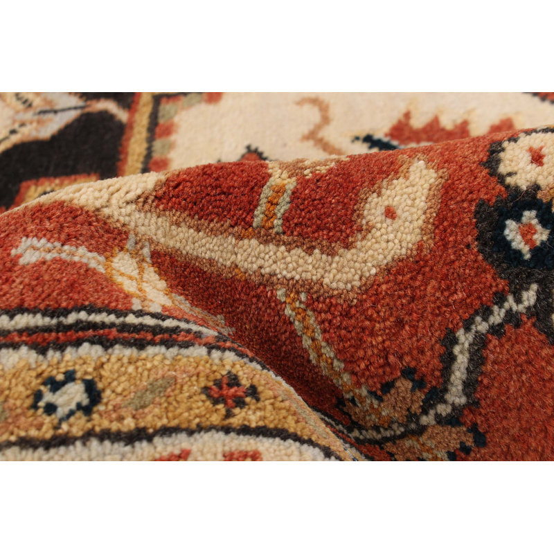 Tapis noir foncé Serapi Heritage 10 pi 1 po x 14 pi 1 po