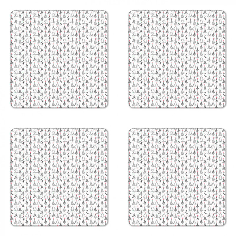 Square 4 Piece Coaster Set