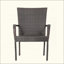 Chaise empilable contemporaine en osier PE, peu encombrante et durable pour l'extérieur, 1 pièce-556024204-556024206