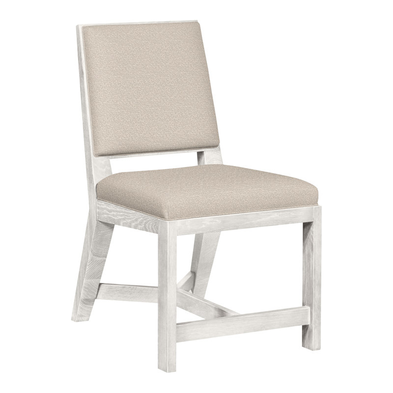 Thom Filicia Home Upholstered Back Side Chair, Nadia Steam, Casa Blanca