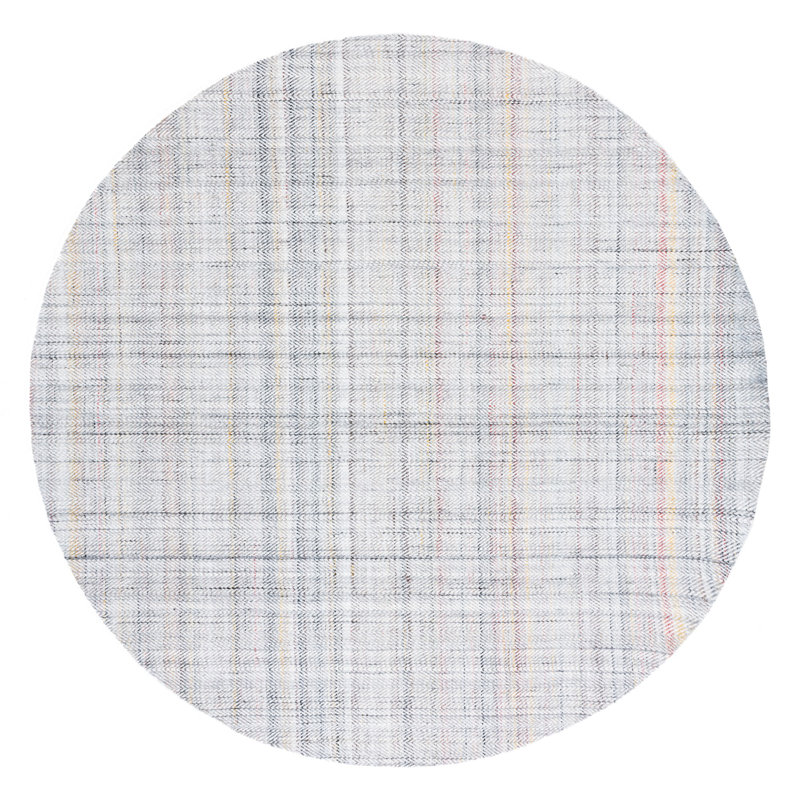 Earheart Hand Woven Performance Chevron Rug, Round 6'