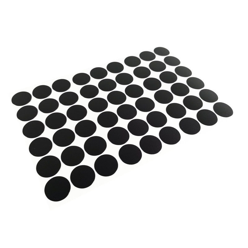 54 pièces 0,82 po Autocollant auto-adhésif grain de bois imperméable à l'eau, Noir