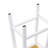 3PCS Set Kitchen Island With Drop Leaf, Power Outlet, Internal Storage Rack & 5 Open Side Racks(With 2 Barstools)-96235695
