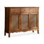 Armoire d'appoint multifonctionnelle en rotin rétro tissé
