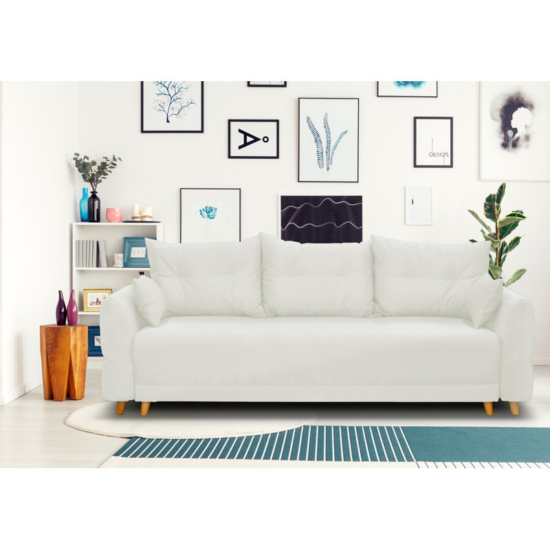 3 Seater Sleeper, White