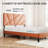 Full Size Platform Bed Frame with Headboard and Under-Bed Storage, Heavy-Duty Metal Mattress Foundation, No Box Spring Needed-1927353356