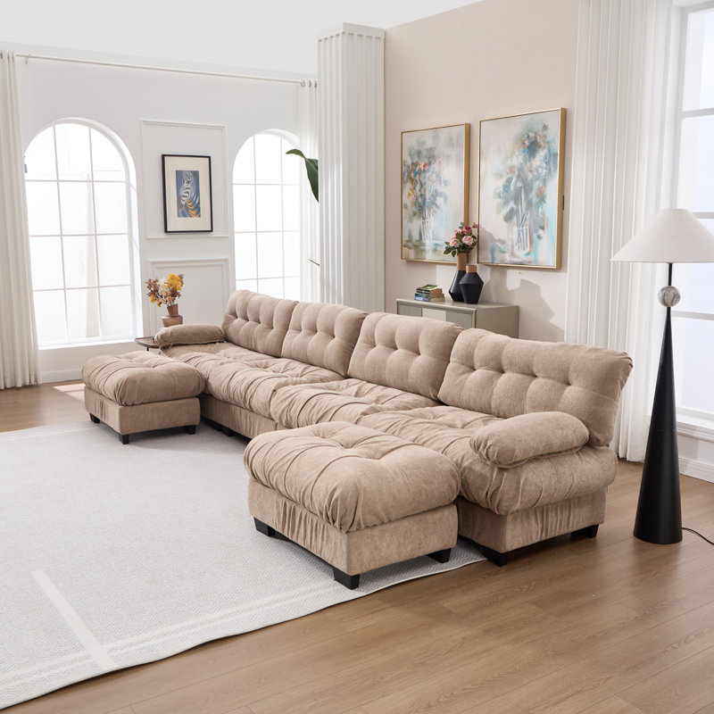 Canapé modulaire à assise profonde et spacieux