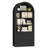 69.7"H Arched Bookcase With 2 Drawers-1336231376