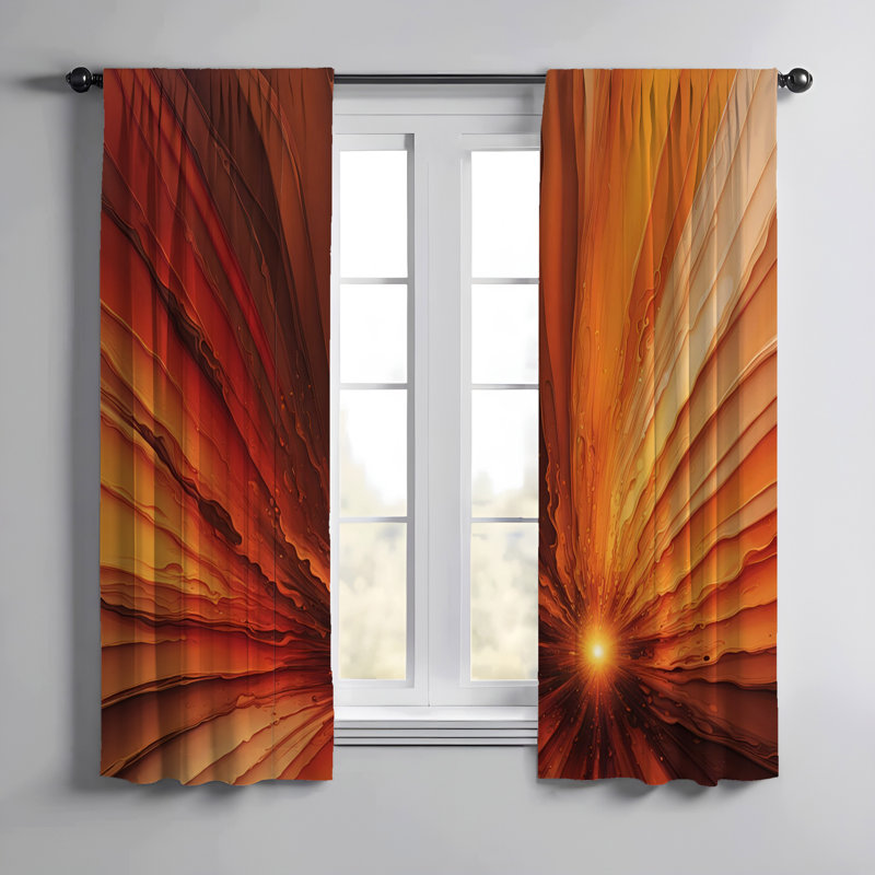 Paire de rideaux semi-transparents Elaney, L 20 po x L 82 po