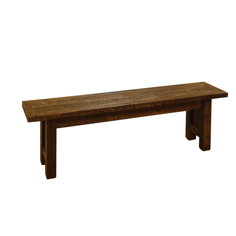 Rolla Solid Wood Bench, 18" H x 36" W x 11" D