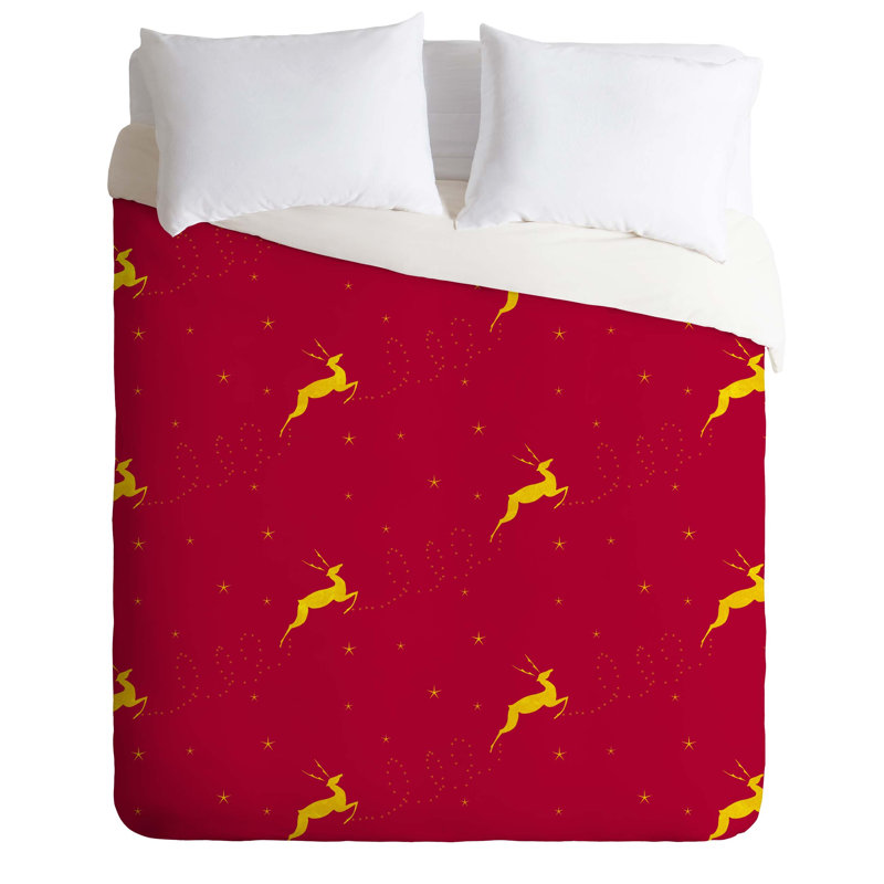 Ensemble de housse de couette renne stars, Housse de couette pour très grand lit et 2 très 