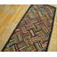 Antique American Hooked Hallway Runner Rug