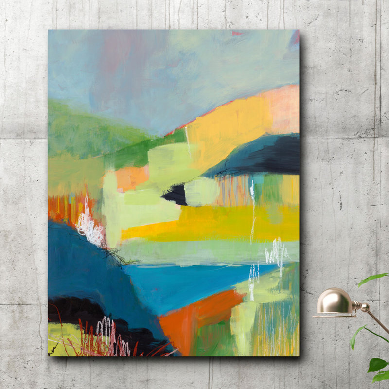 Reproduction d’art sur toile tendue « coastal hills », H 20 po x l 16 po x P 1,5 po