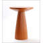 Table d'appoint légère à base cannelée en oxyde de magnésium, durable et résistante à l'humidité pour une utilisation durable
