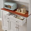Grande armoire de rangement pour garde-manger, armoire-buffet moderne avec support à micro-ondes, pour salle à manger