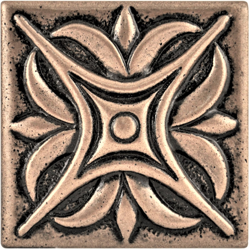 Carreau décoratif en résine MidWest Star 2 po x 2 po, Bronze
