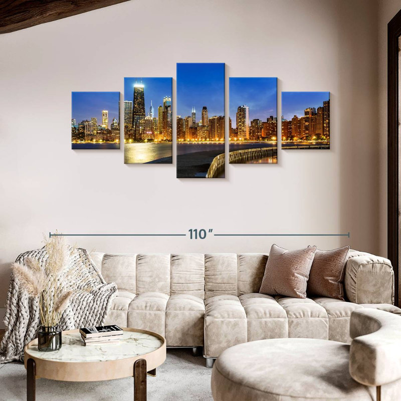 Chicago Lights, H 42 po x l 92 po