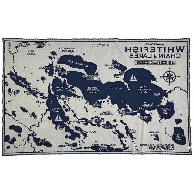 Carte du lac et de la ville