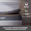 Matelas en mousse viscoélastique imprégnée de gel avec surmatelas en laine-87658968-85503267
