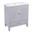 Meuble-lavabo double 60 po Modern-624852700