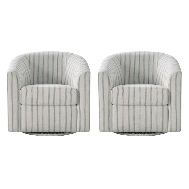 Amiir Upholstered Swivel Accent Chair, Turquoise