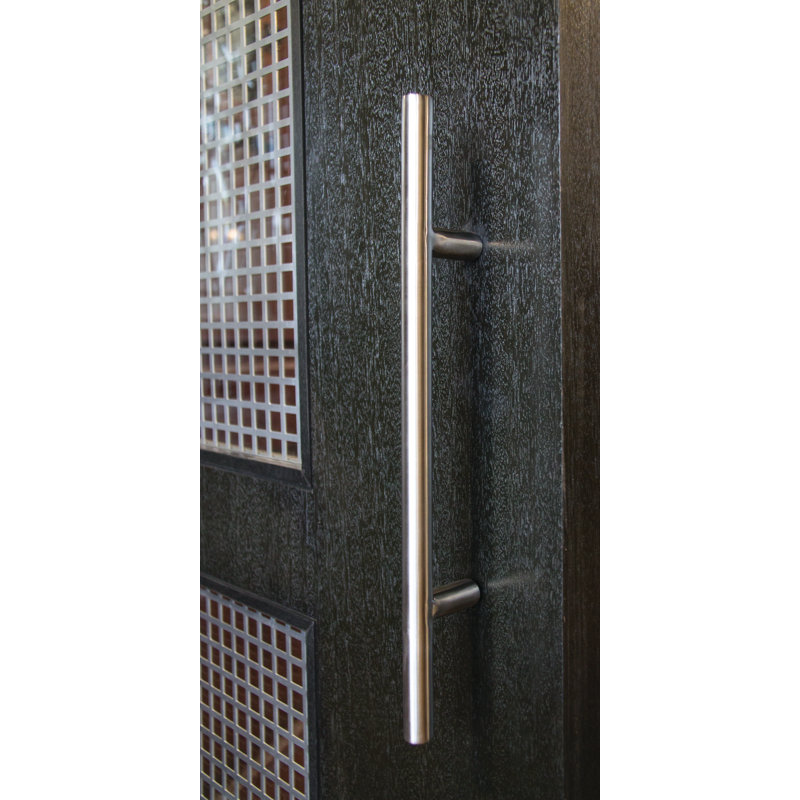 Black Stainless Steel Handle/Pull, 16" H x 0.75" W x 2.33" D