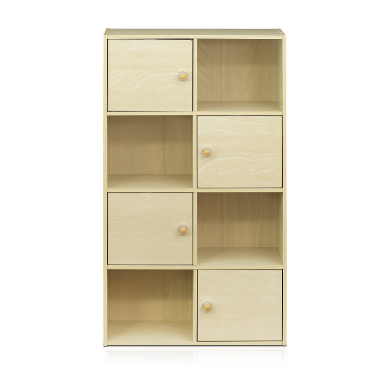 105.9cm H x 59.9cm W Cube Bookcase, Steam Beech