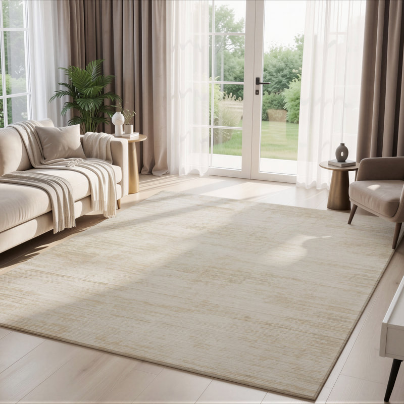 Tapis à rayures Chateau, Crème, Rectangle 9 pi 6 po x 12 pi 9 po