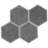Dakota Hexagon 7.87 in. x 9.45 in. Matte Porcelain  Floor and Wall Tile-79122834