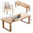 Rectangle Computer Desk Set Executive Desk Wooden Writing Desk Office Set Dining Table Set