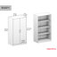 Vienna 2-Piece Tall Pantry Cabinet Set With Adjustable And Fixed Shelves