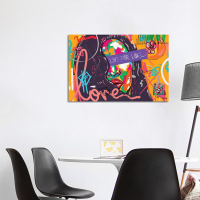 Live for Love Og by NUWARHOL  Wrapped Canvas Graphic Art