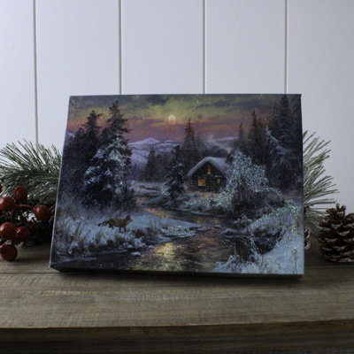 Hutzler - Toile de table éclairée 8 x 6 Twilight Hideout