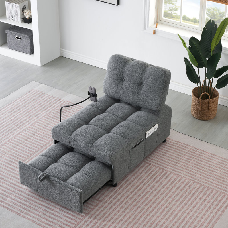 Sleeper Sofa Convertible Sofa Bed Sofa Arm Sofa Bed Couch Sleep Sofa Comfy Sofa Modern Sofa, Gray