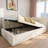 Upholstered Daybed With Hydraulic Storage And Adjustable Side Panels-1110539918