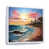 White Floater Framed