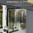 9 x 10 FT Iron Gazebo with Extended Countertop & Sloped Roof-120463557