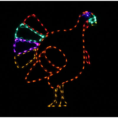Thanksgiving Turkey Holiday Lighted Display